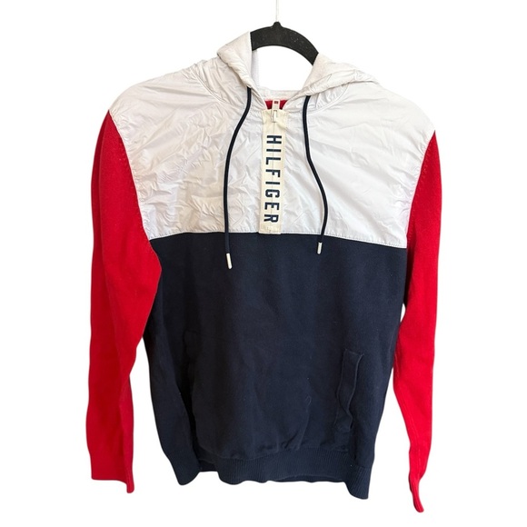 Tommy Hilfiger Navy and Red Pullover - Picture 5 of 7